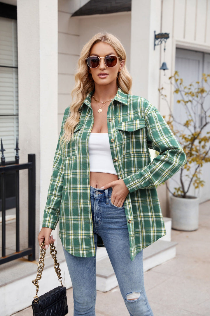 Classic Plaid Button-Down Shirt