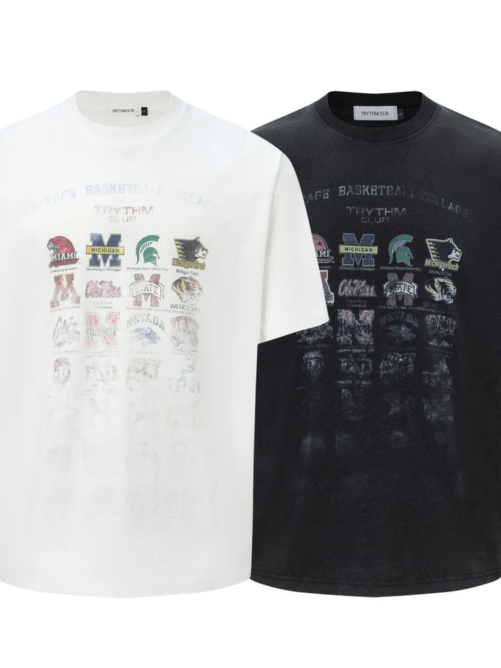 Men's Graphic Round Neck Short Sleeve T-Shirt