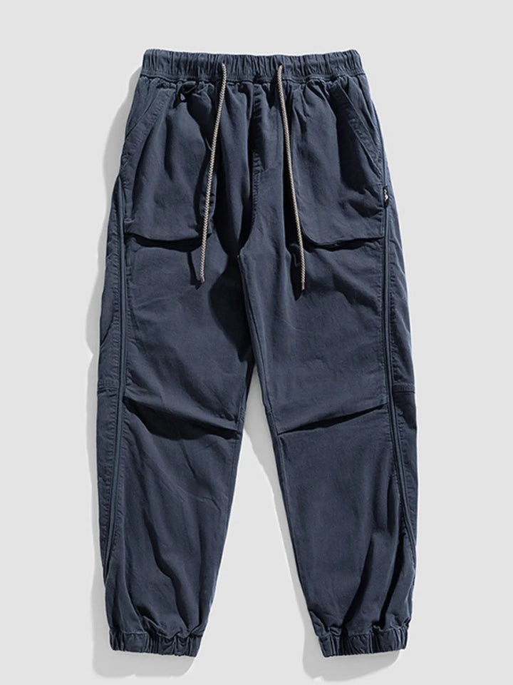 Men's Plus Size Drawstring Wide Leg Pants