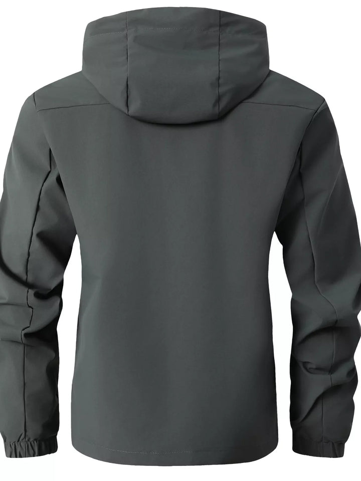 Men's Plus Size Hooded Outdoor Windproof Jacket