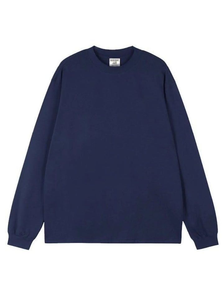 Men's Plus Size Round Neck Long Sleeve T-Shirt