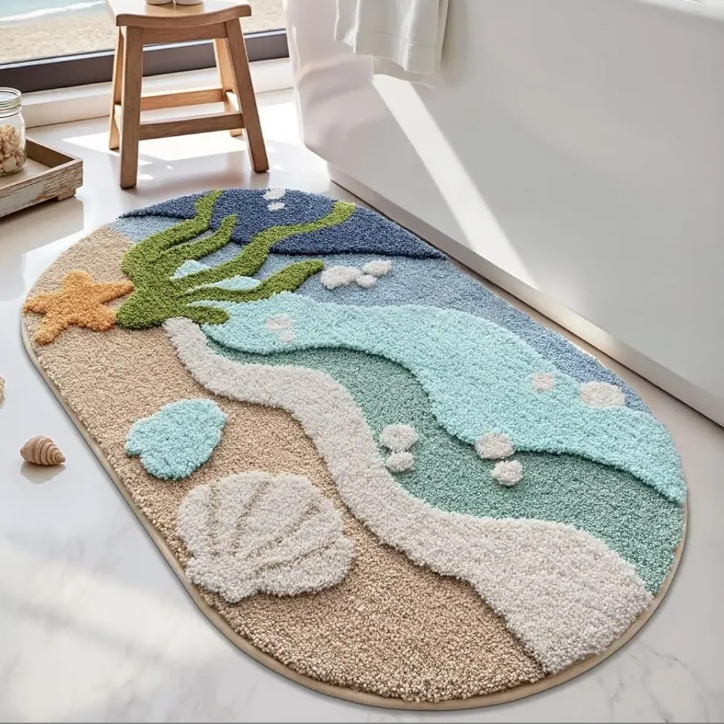 Wear-resistant Bedside Rug Doorway Water-absorbent Non-slip Doormat