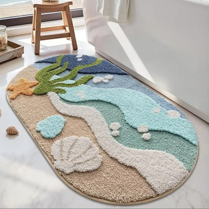 Wear-resistant Bedside Rug Doorway Water-absorbent Non-slip Doormat