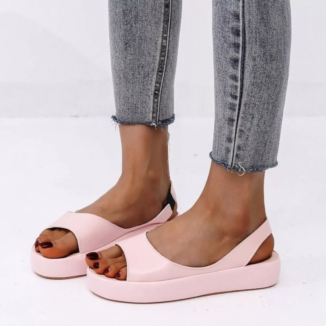 Peep Toe Platform Sandals