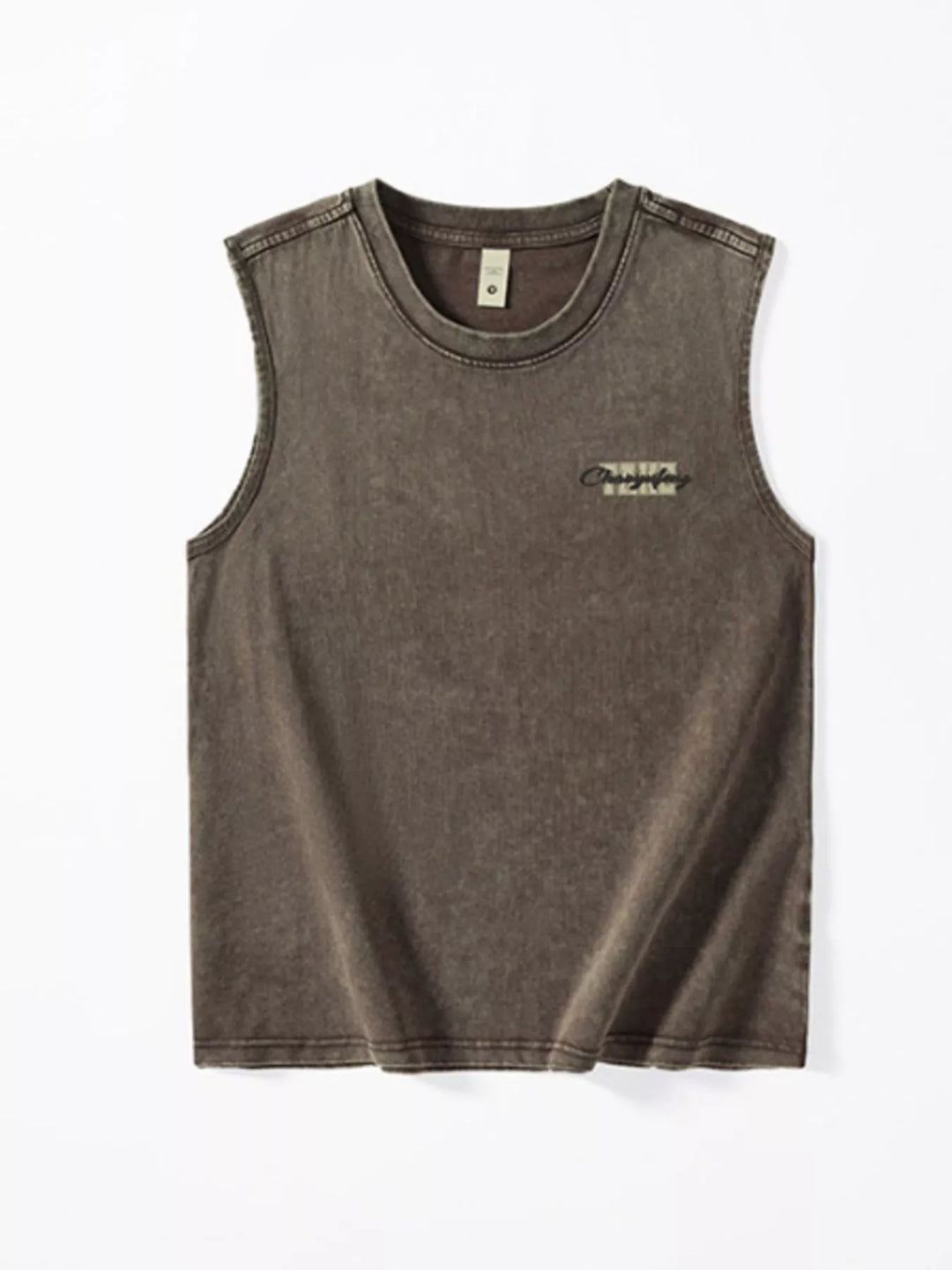 Men's Plus Size Round Neck Tank