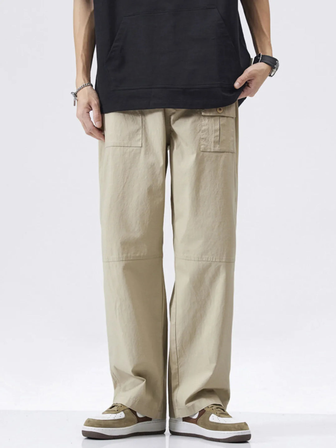Men's Full Size Relaxed Fit Cargo Pants Plus Size