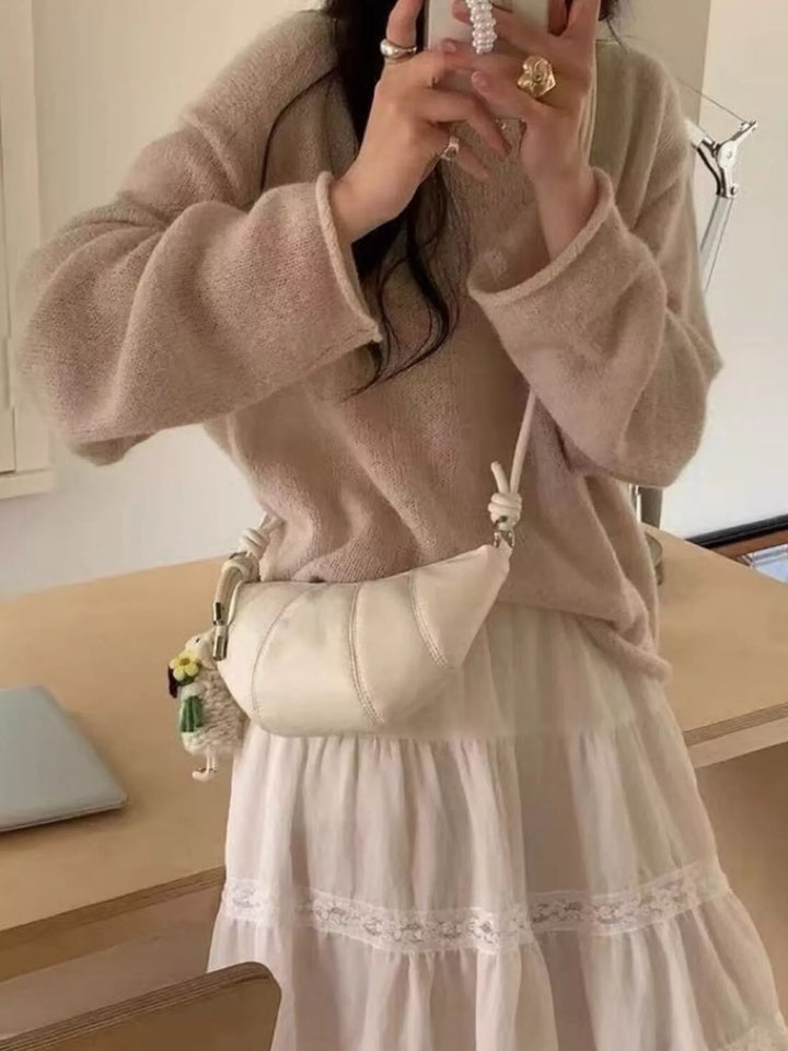 Croissant Shaped Crossbody Bag