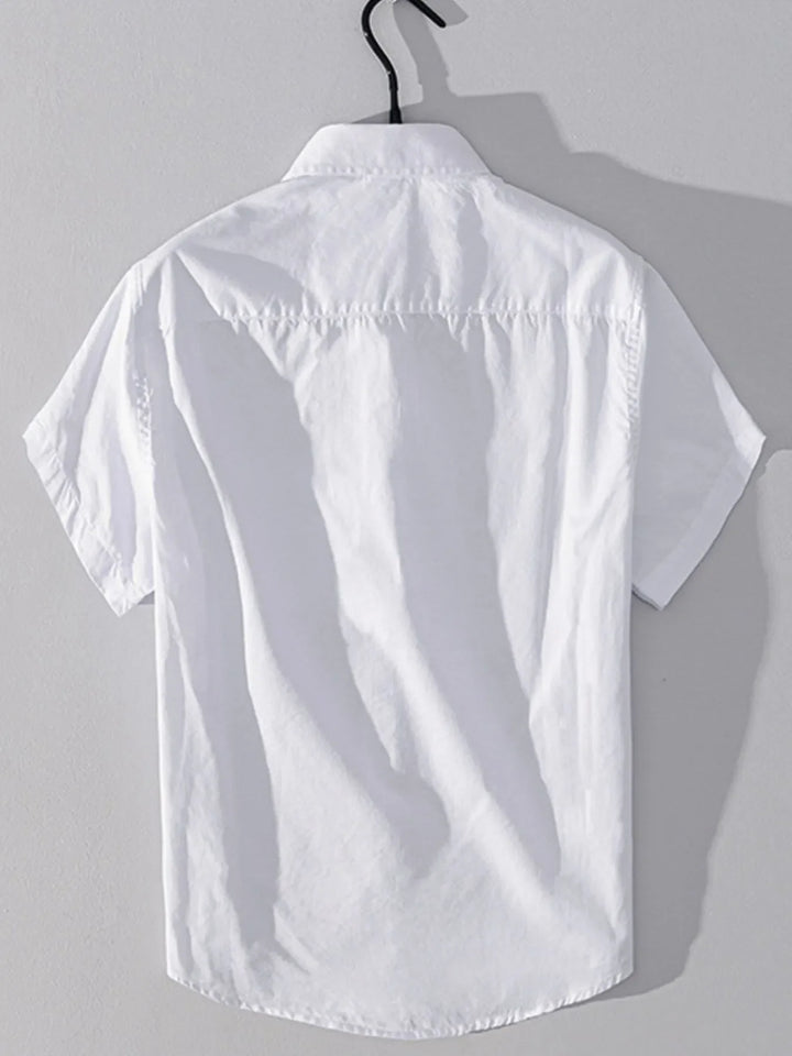 Men's Plus Size Button Up Short Sleeve Shirt