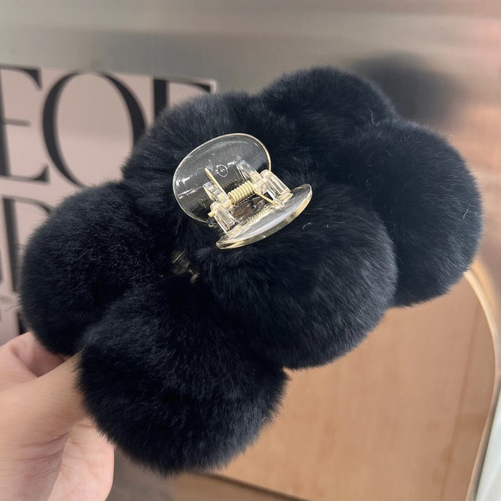 Korea Real Otter Hair Hair Clip Female
