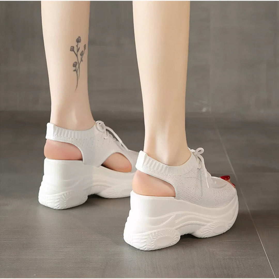 Lace Up Platform Sandals