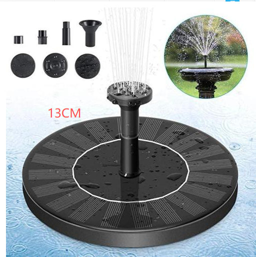 Solar Fountain  Outdoor Garden Classic Round