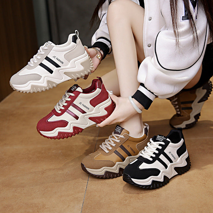 Womens Stylish Casual Thick-soled Running Sneakers