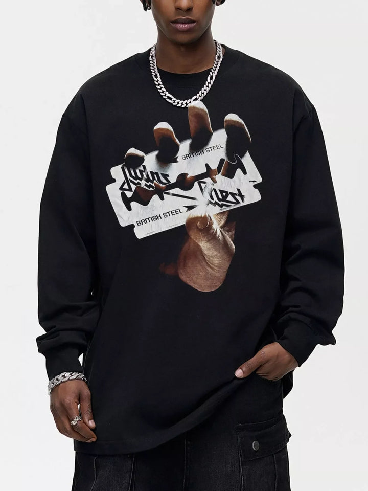 Men's Graphic Long Sleeve T-Shirt