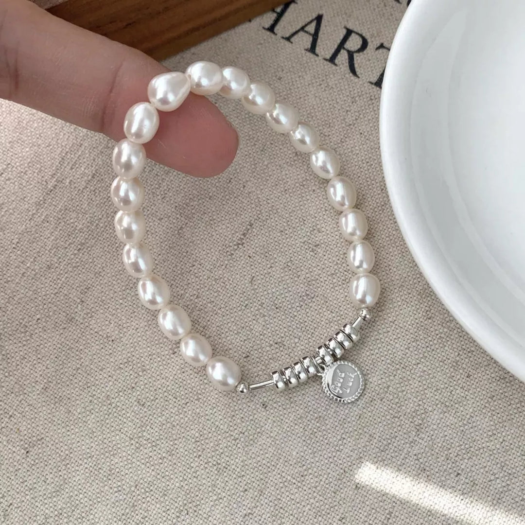 Pearl 925 Sterling Silver Bracelet