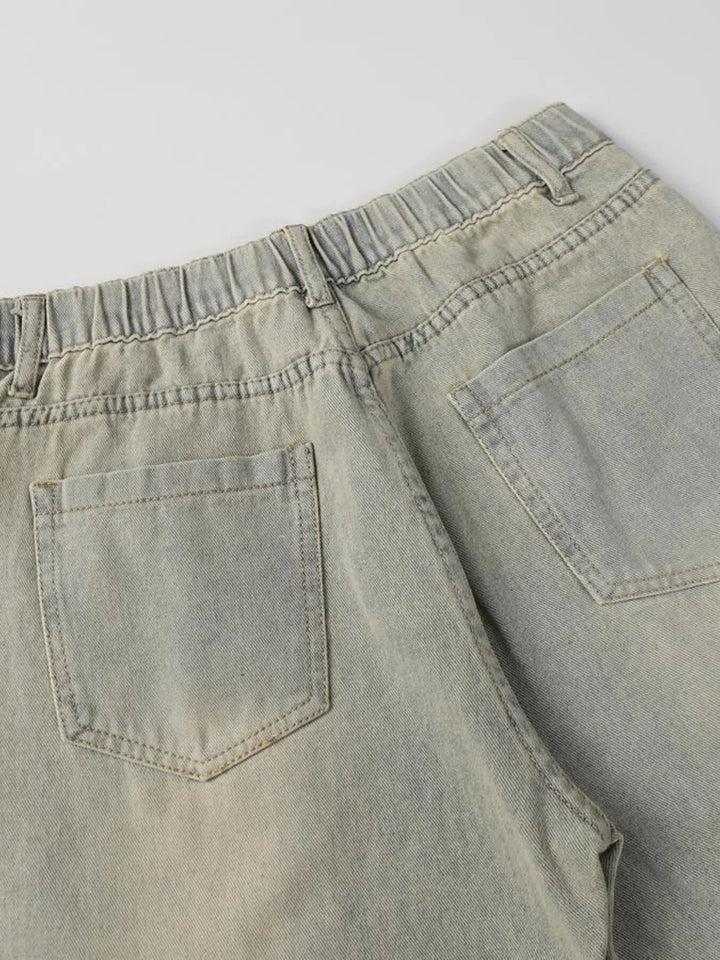 Men's High Waist Wide Leg Jeans