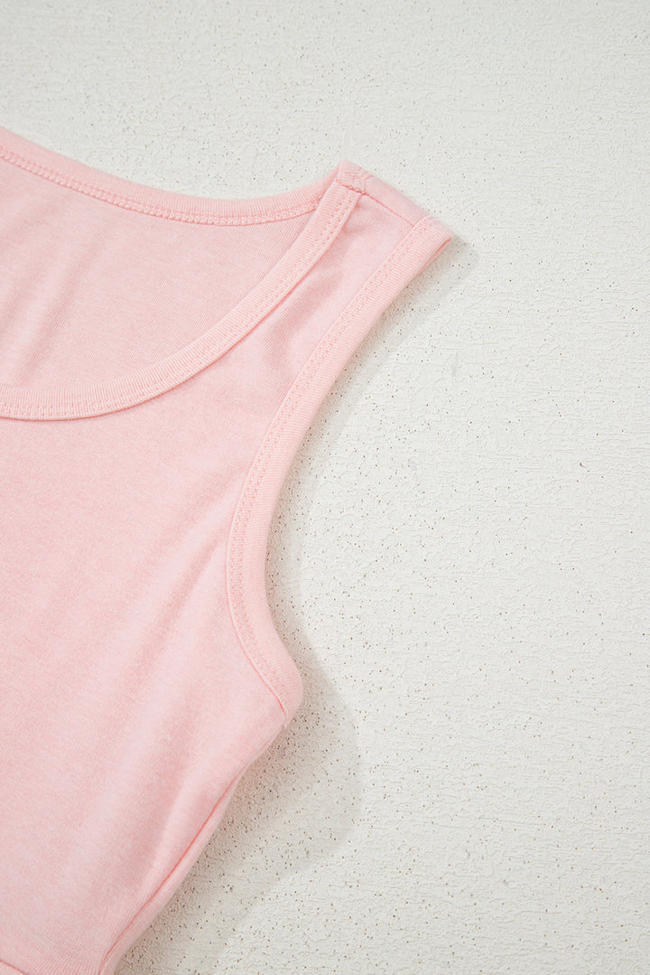 Light Pink 3 Pcs Crop Tank Top Shorts with Cardigan Lounge Set
