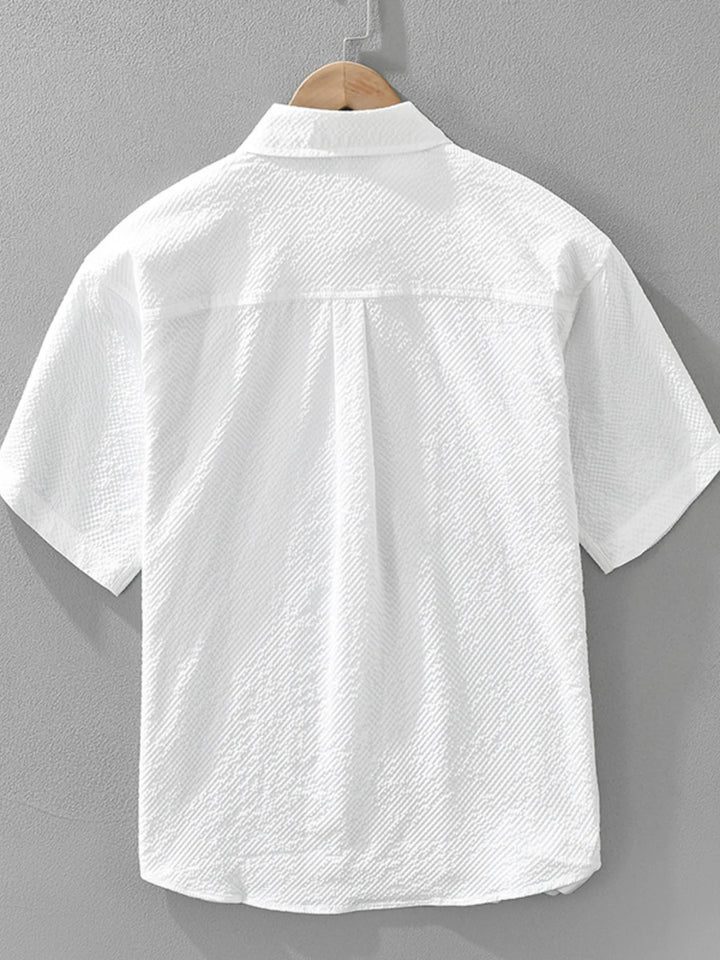 Men's Plus Size Button Up Short Sleeve Shirt