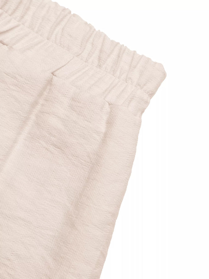 Shell Trim Elastic Waist Shorts