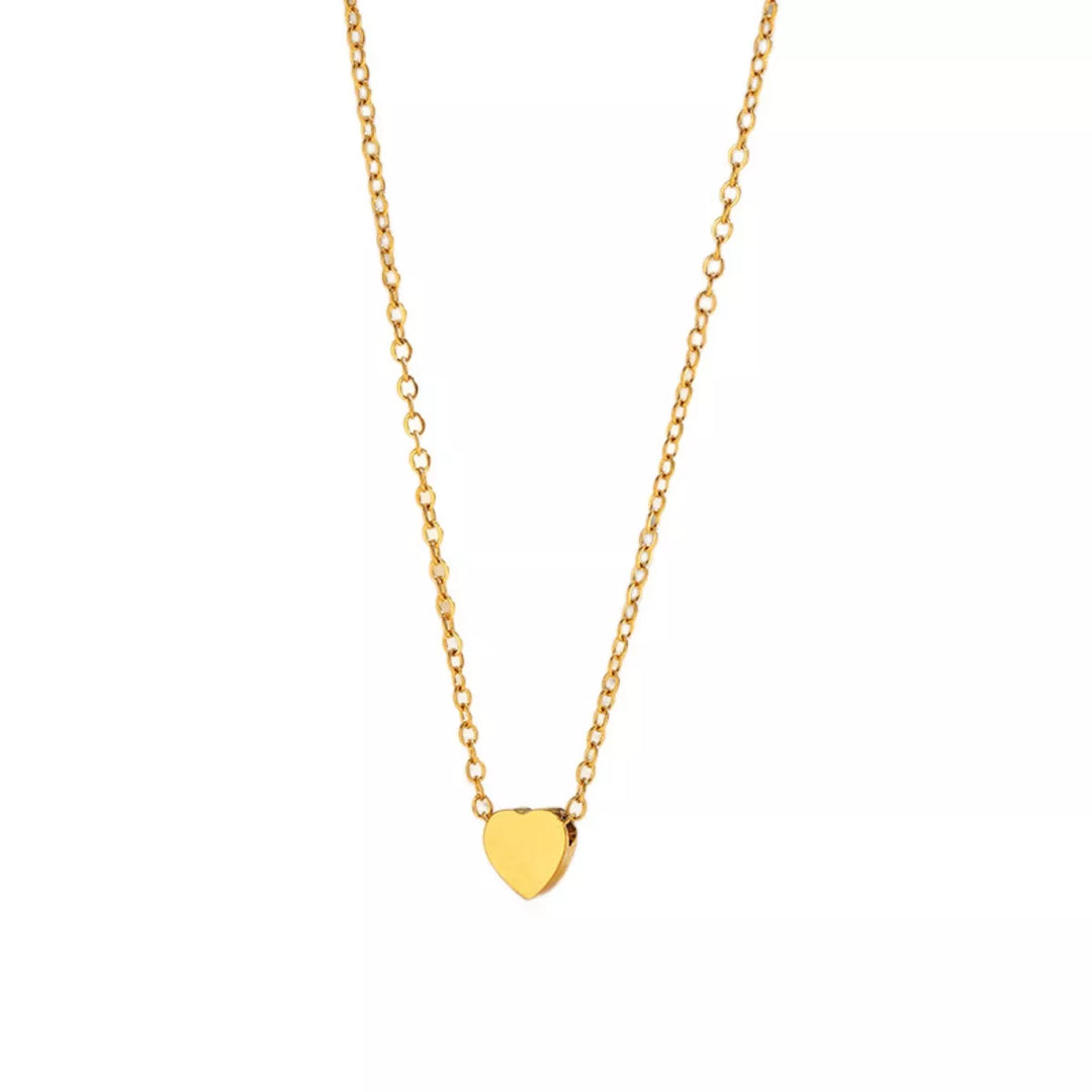 18K Gold-Plated Heart Pendant Necklace