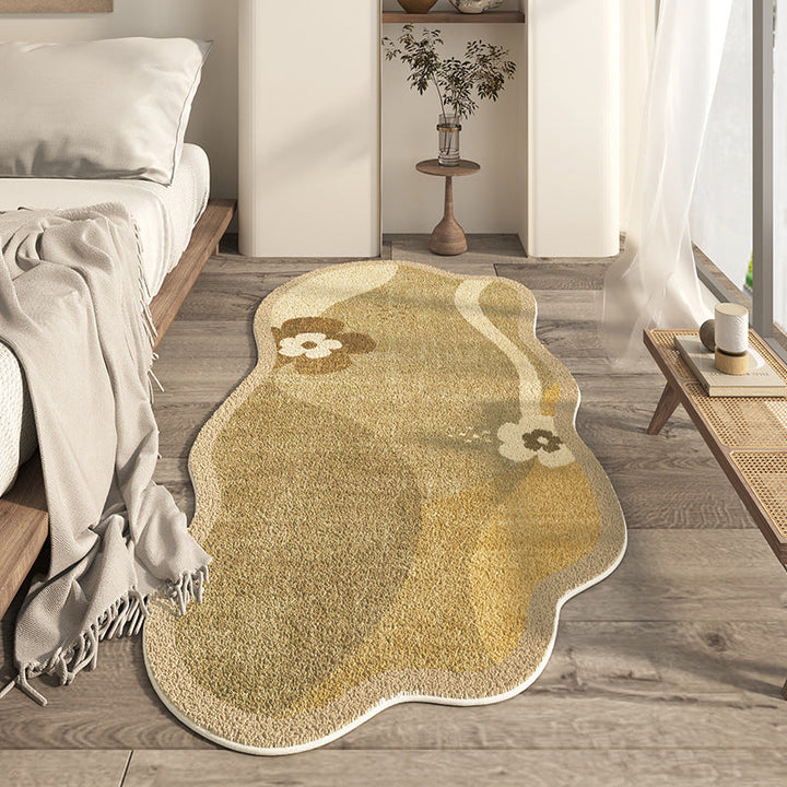 Japanese-style Household Bedroom Irregular-shaped Cashmere-look Modern Minimalist Floor Mat