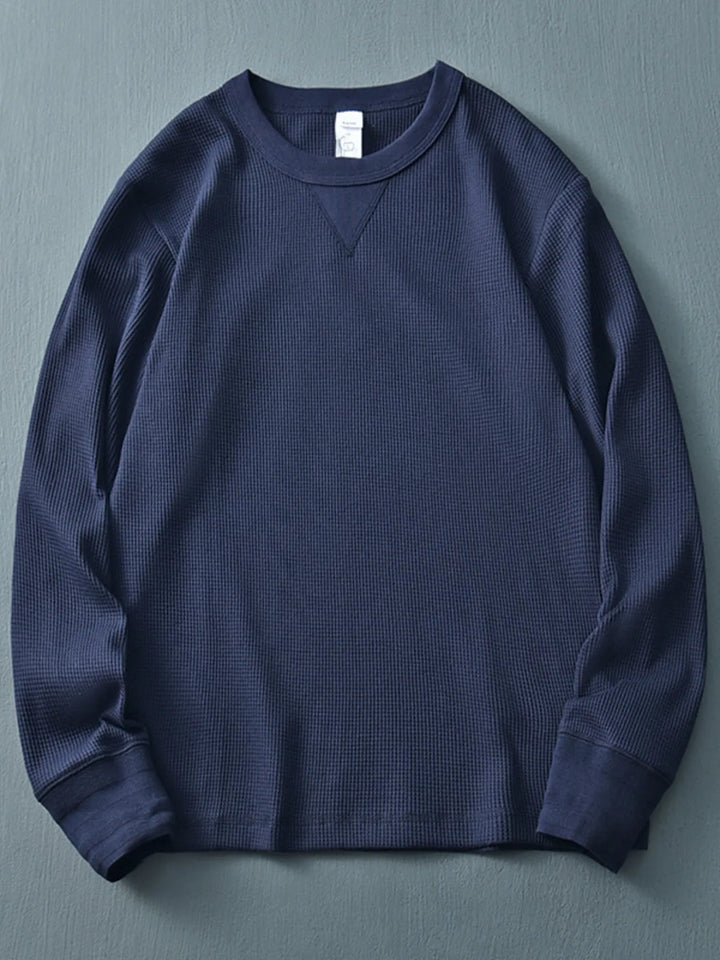 Men's Plus Size Round Neck Long Sleeve T-Shirt