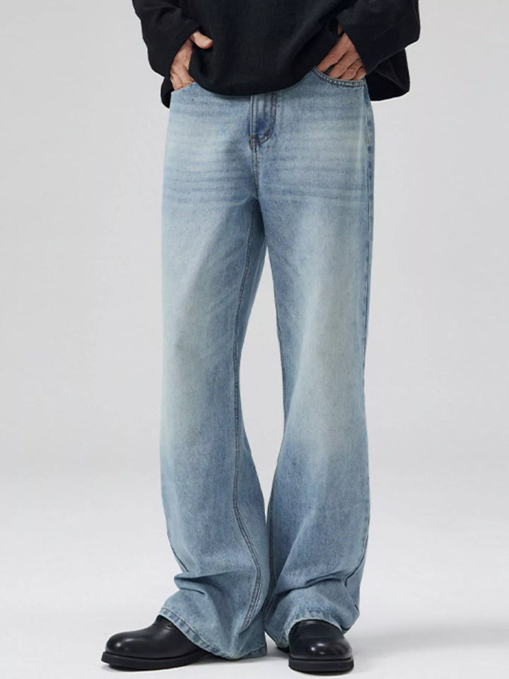 Men's Full Size Wide Leg Jeans Plus Size