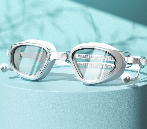 HD Fog Waterproof Large Frame Swimming Glasses