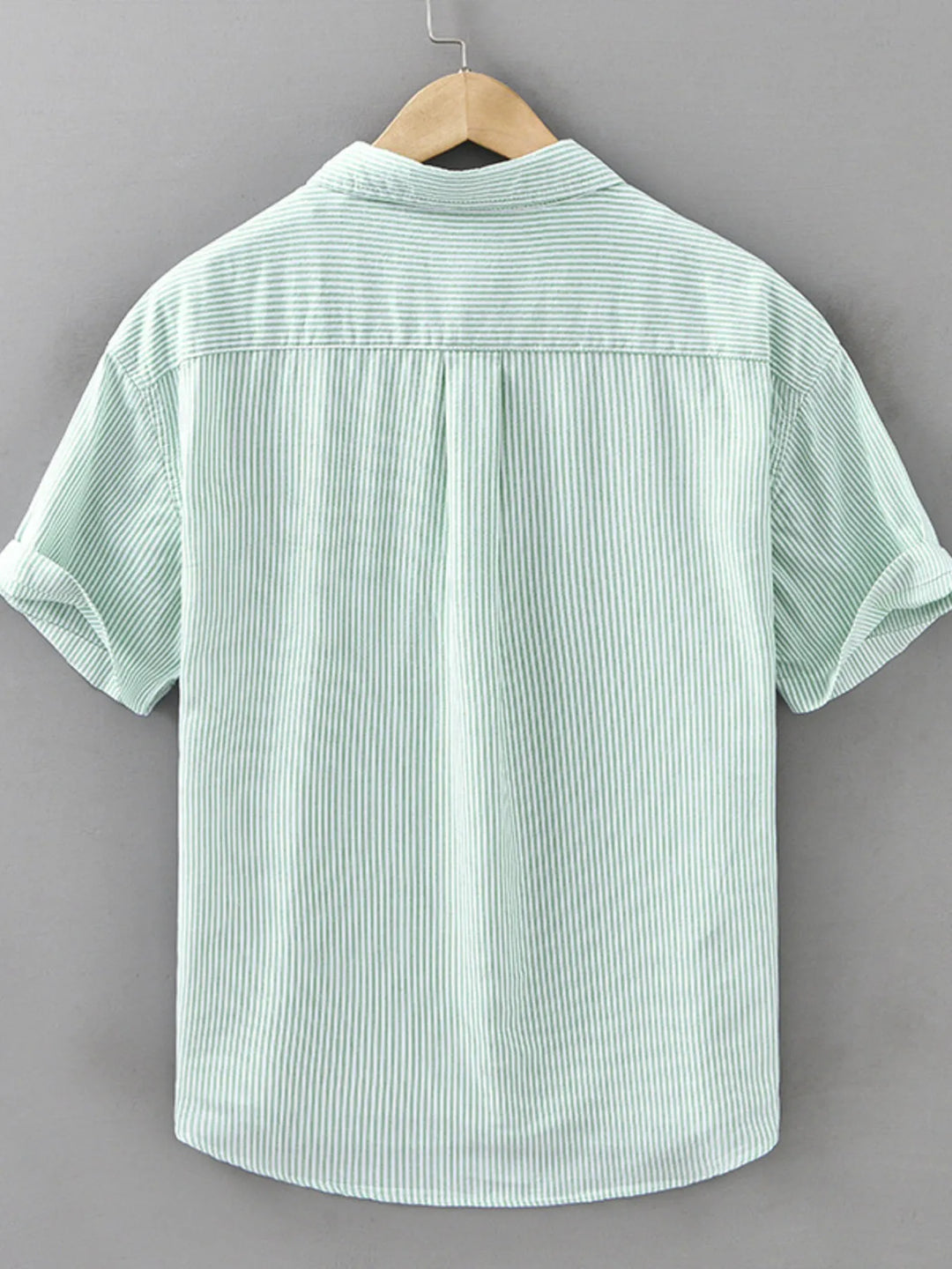 Men's Plus Size Classic Striped Short Sleeve Shirt