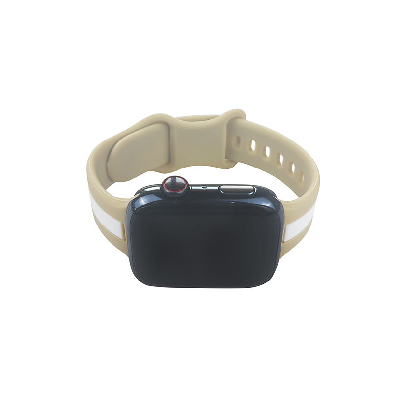 Two-tone Striped Strap Contrast Color Sports