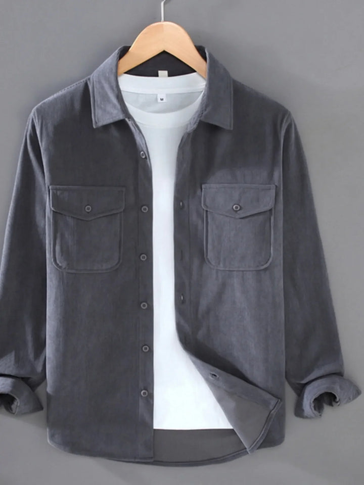 Men's Plus Size Button Down Collared Neck Shirt