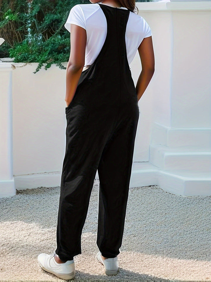 Casual Loose Fit Spaghetti Strap Jumpsuit