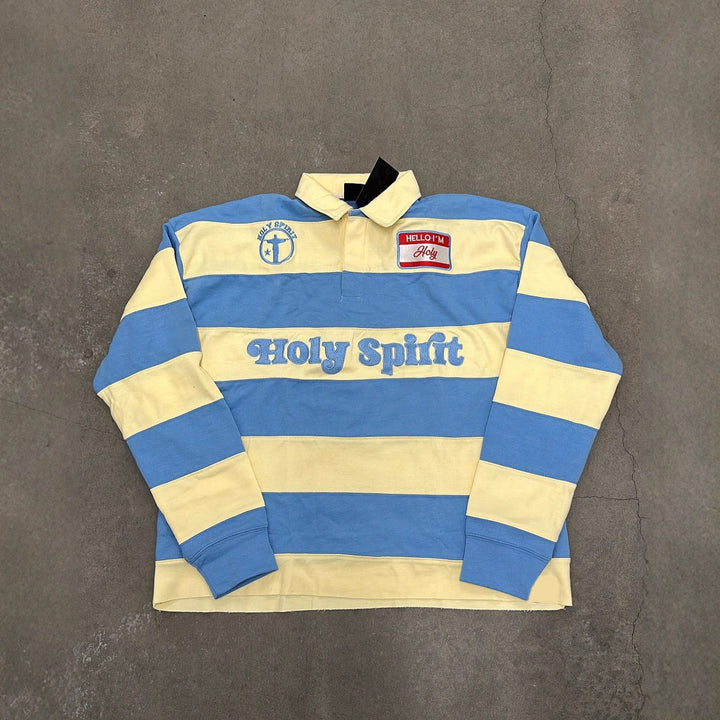 Retro Striped T-shirt With Letter Embroidery Top