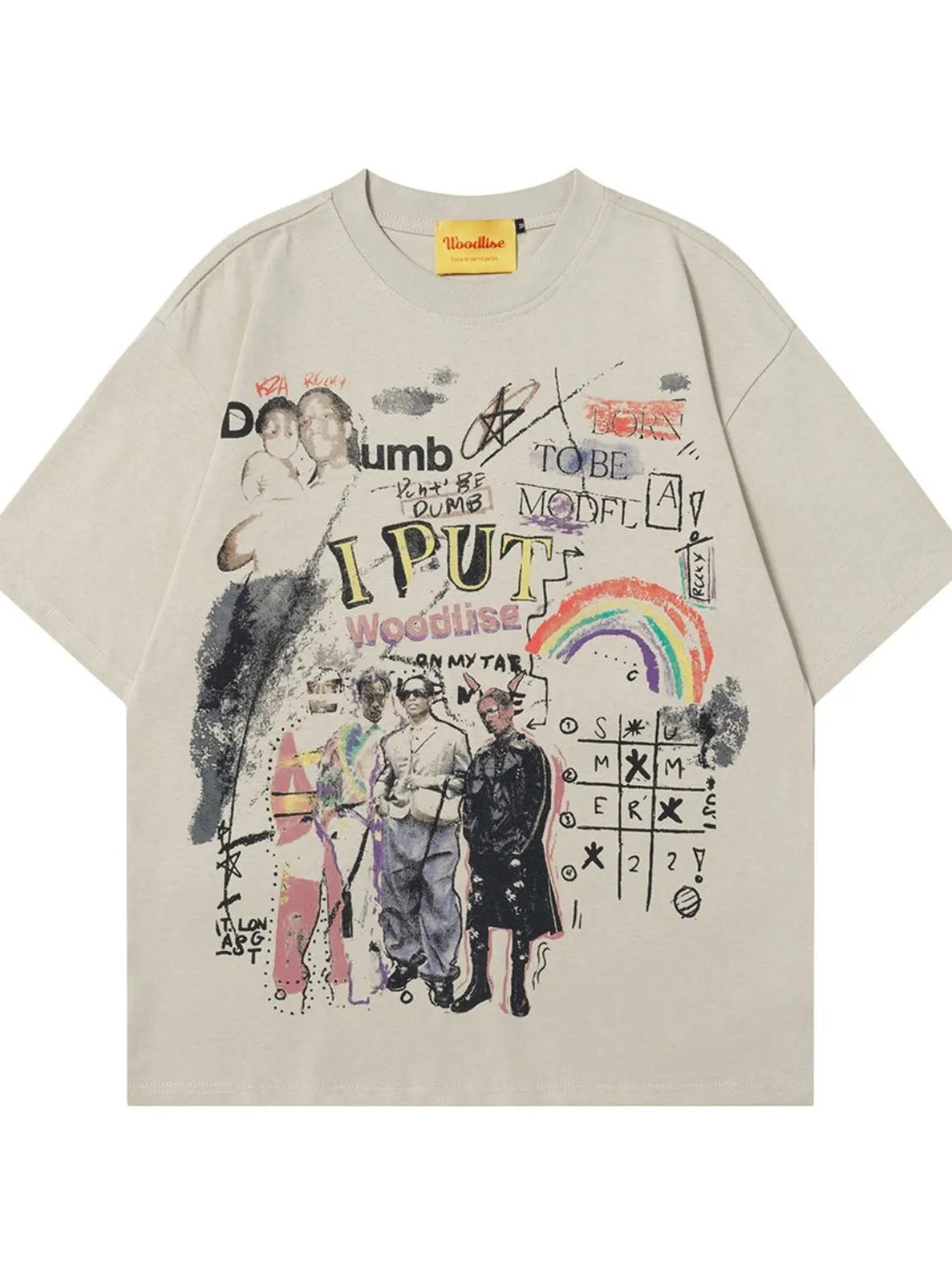 Men's Graphic Round Neck Oversized T-Shirt