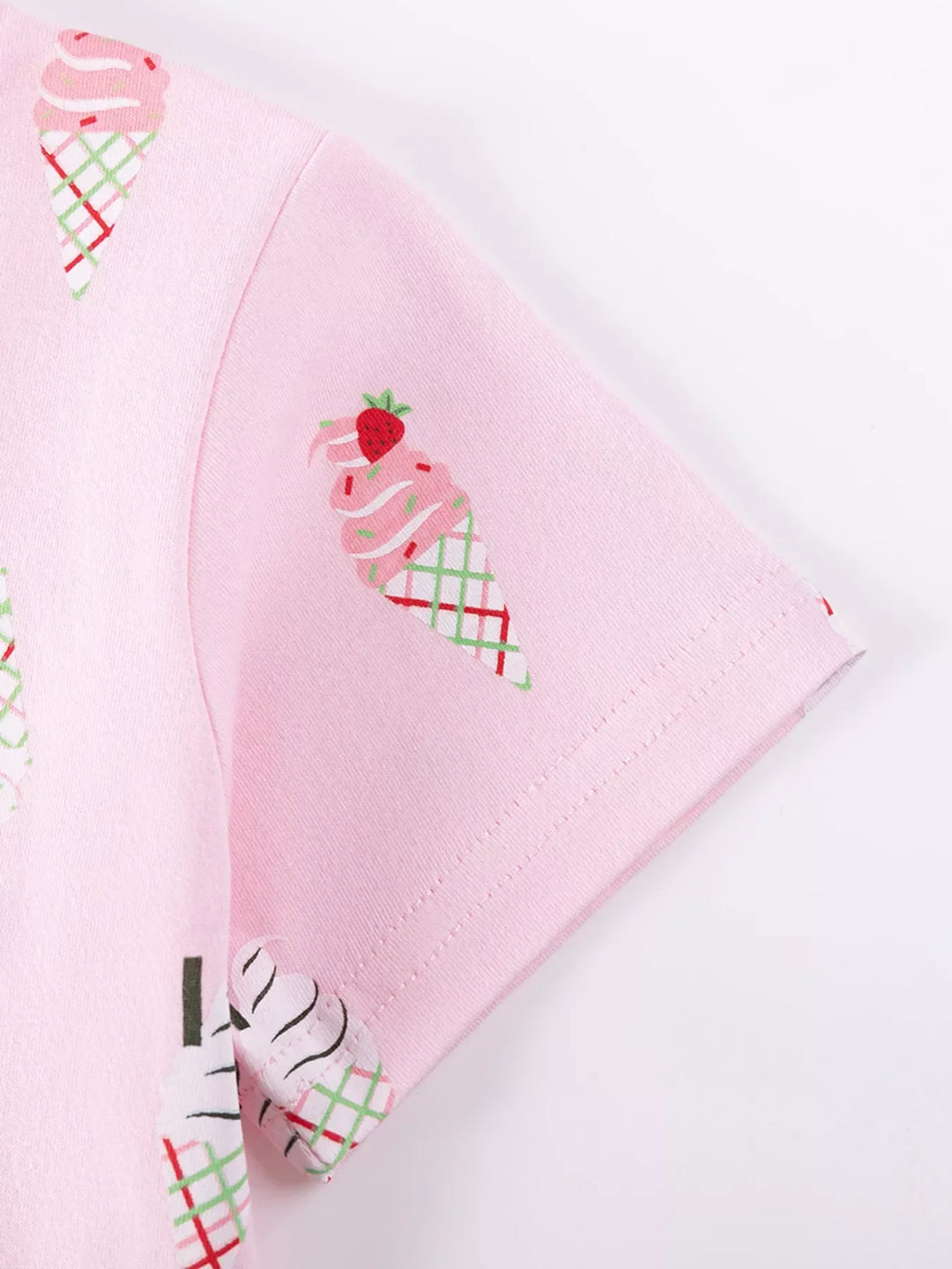 Children's Ice Cream Print Casual Dress