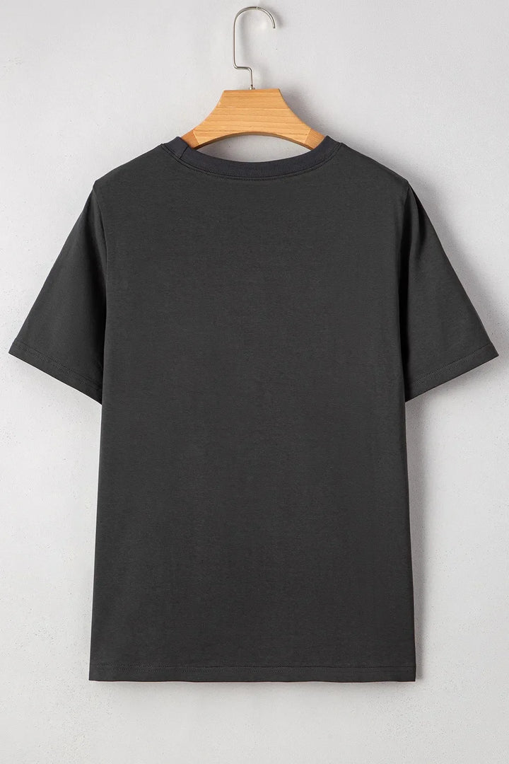 RISE WITH THE SUN Graphic Round Neck Short Sleeve T-Shirt
