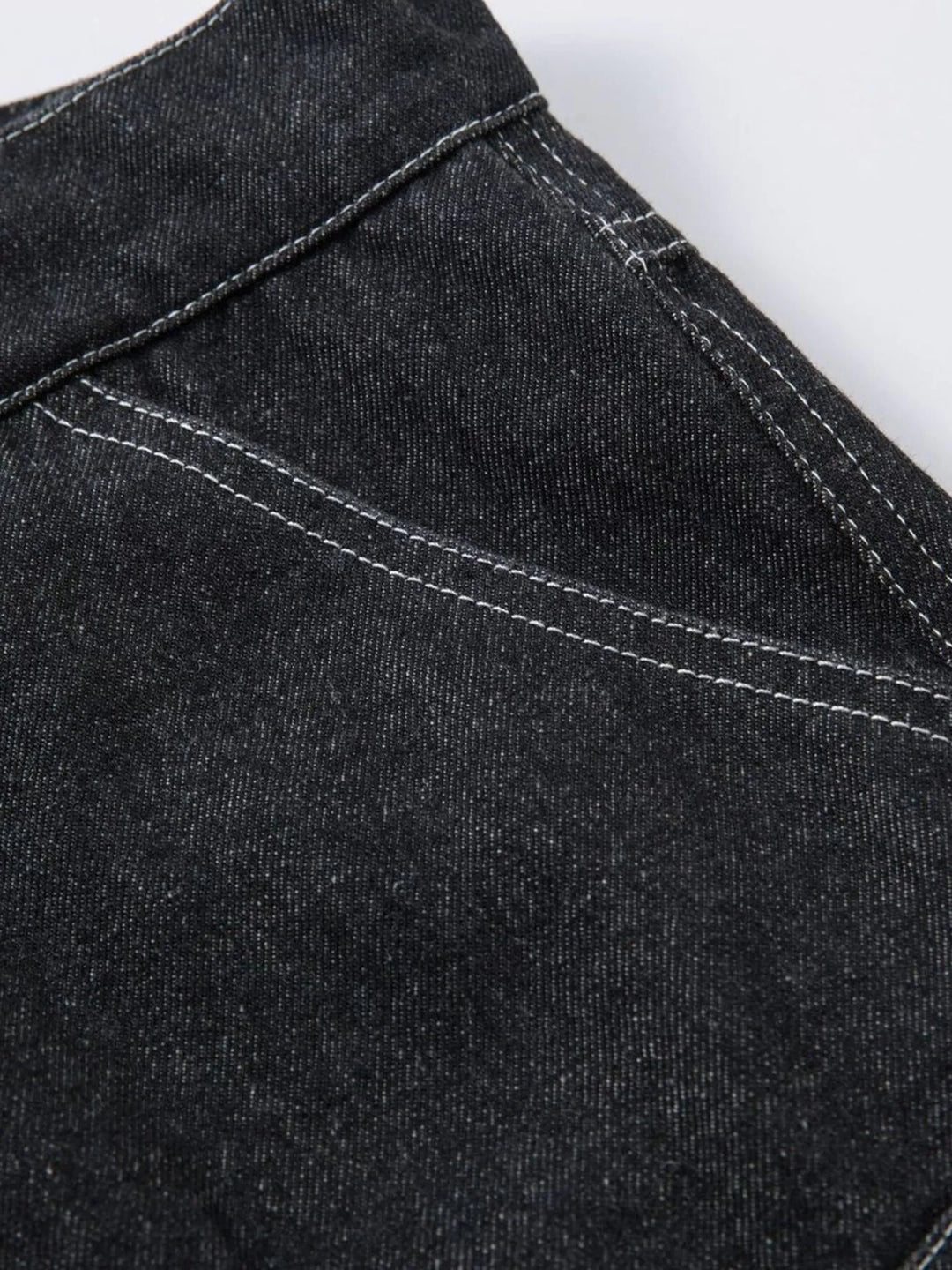 Men's Wide Leg Jeans with Contrast Panels