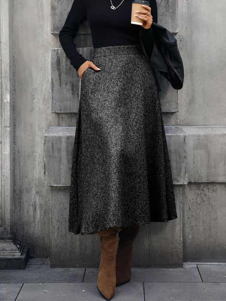 A-Line Midi Skirt