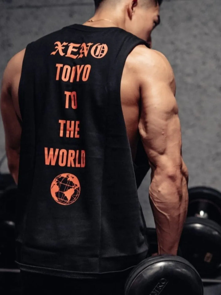 Men's Plus Size Round Neck Tank