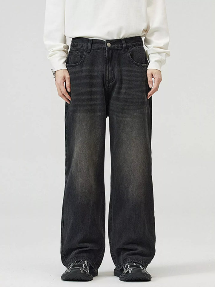 Men's Full Size Wide-Leg Jeans Plus Size
