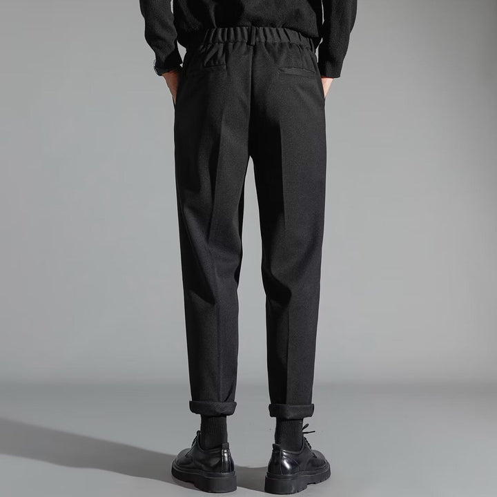 Mens Stylish Slim-fit Wool Casual Pants