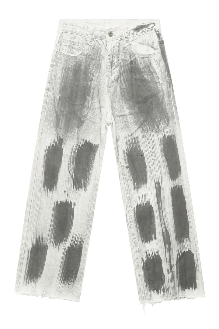 Men's Contrast Loose Jeans