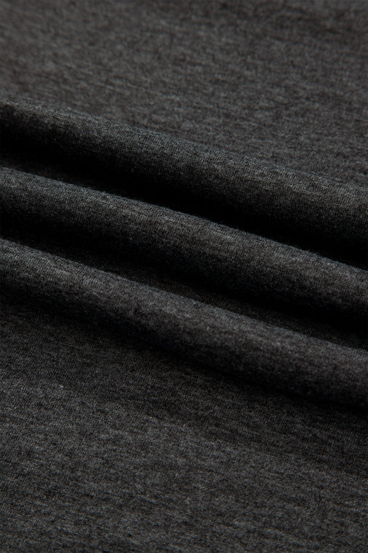 Carbon Grey YEE HAW Boots STATE OF MIND Fringed Sleeve Tee