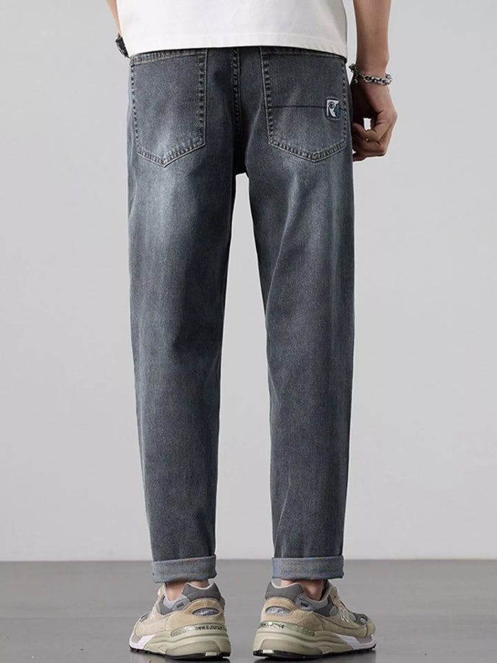Men's Wash Straight Leg Jeans