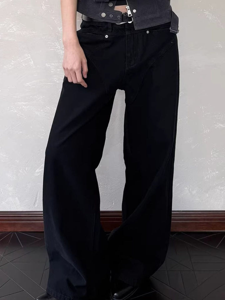 Men's Full Size Wide Leg Jeans Plus Size