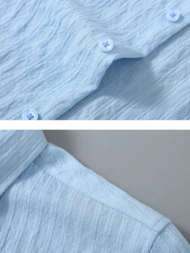 Men's Plus Size Button Up Short Sleeve Shirt
