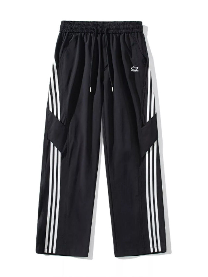 Men's Full Size Stripe Wide Leg Pants Plus Size