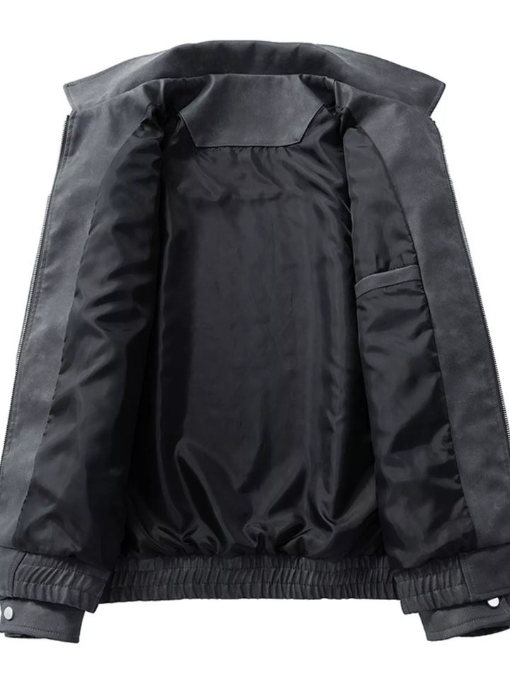 Men's Plus Size Zip Up Bomber Jacket