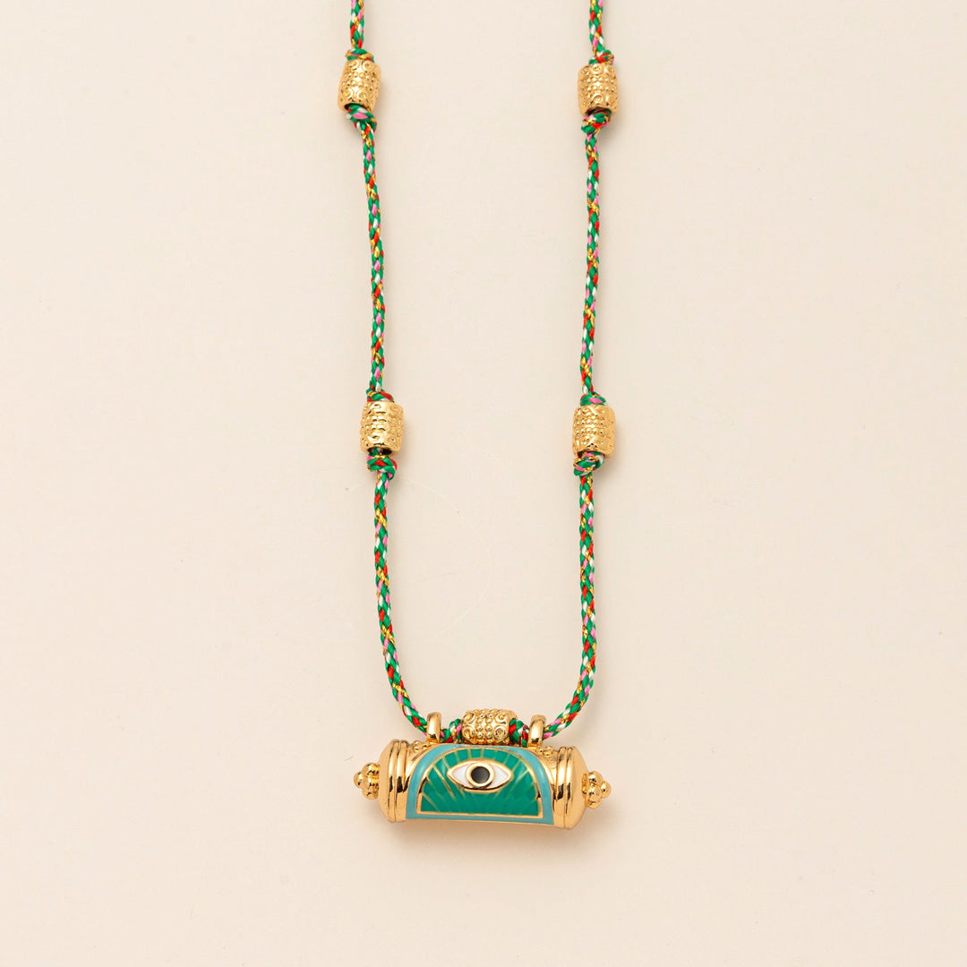 Evil Eye Kaleidoscope Necklace Clavicle Chain