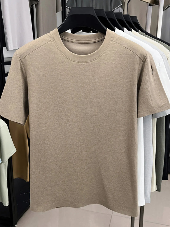 Men's Plus Size Round Neck Short Sleeve T-Shirt