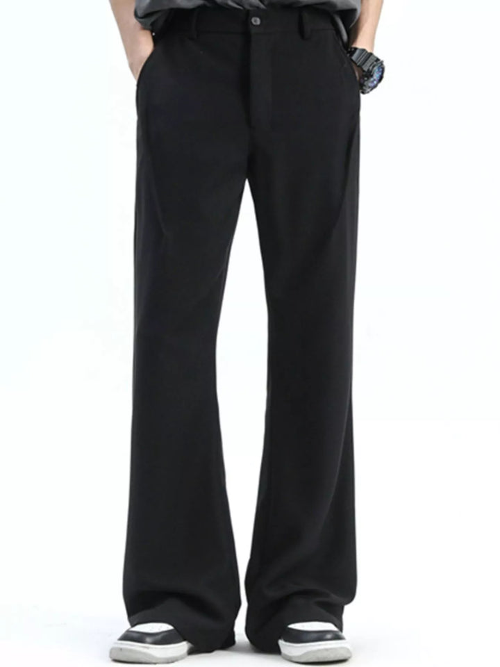 Men's Full Size Relaxed Fit Wide Leg Casual Pants Plus Size
